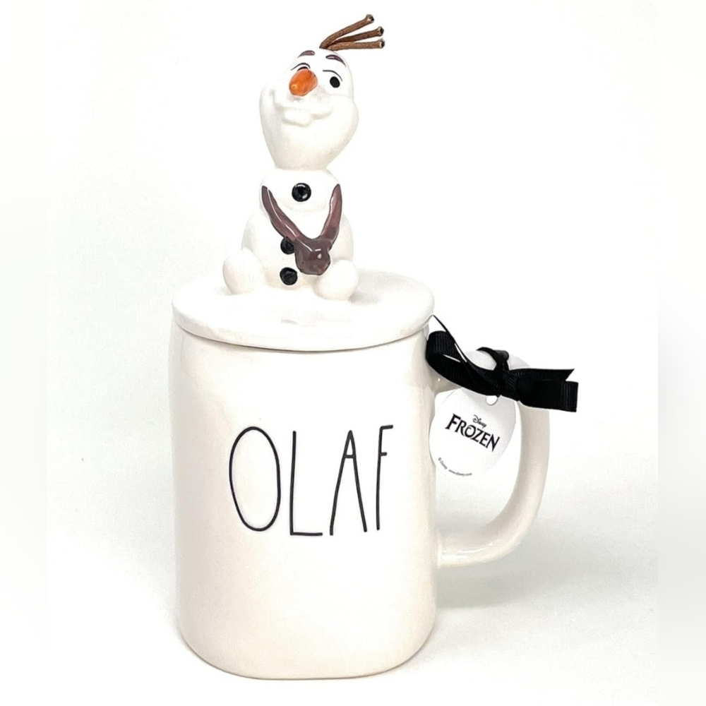 NWT Rae Dunn" OLAF" mug Ceramic LL Coffee Mug 2021 Limited Edition